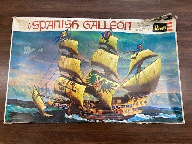 Vintage Revell modelbouwset van een Spaans Galjoen 1:96, Revell, Ophalen of Verzenden, Zo goed als nieuw, Groter dan 1:32