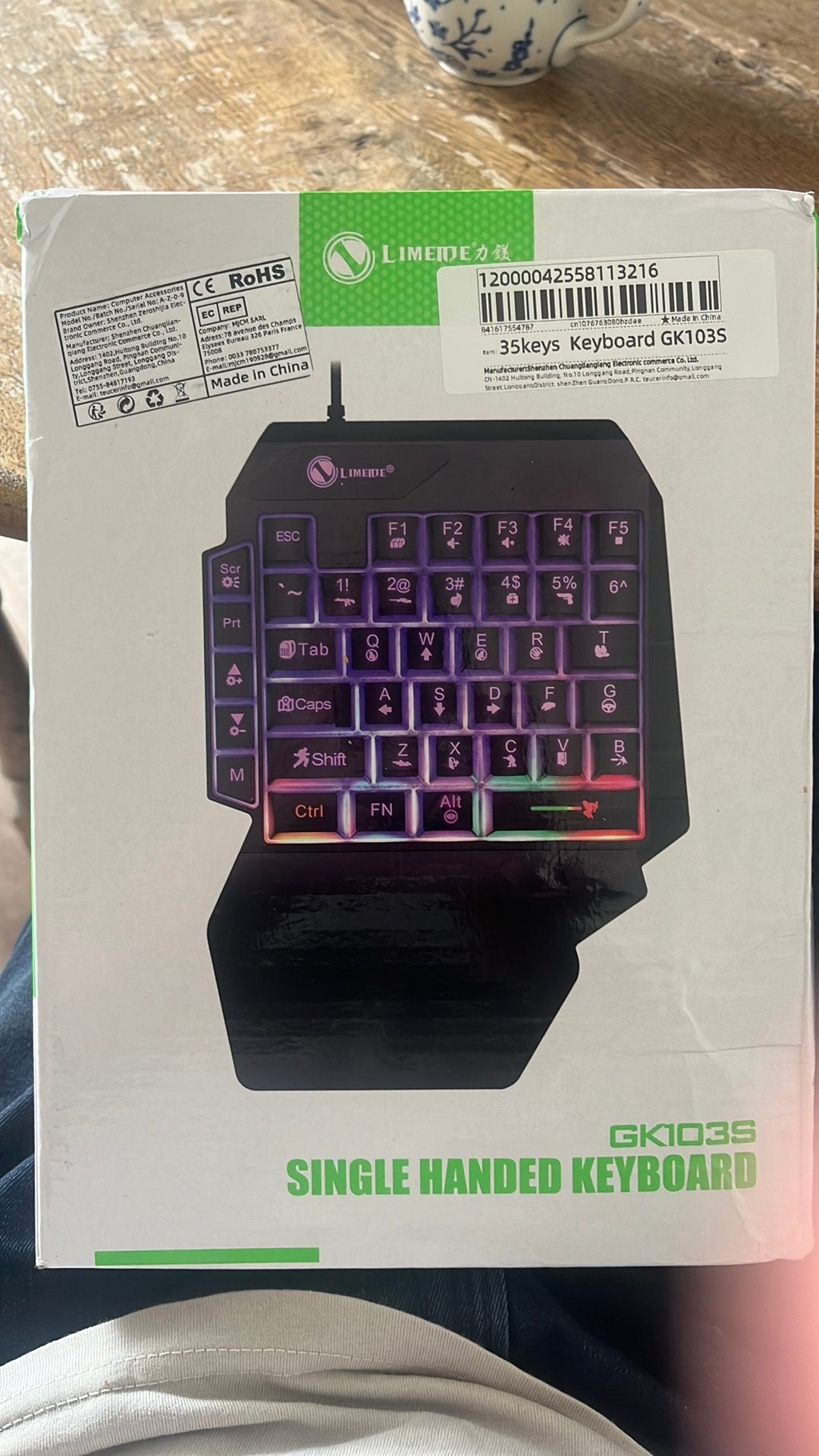 One-handed gaming toetsenboard, Ophalen of Verzenden, Nieuw, Bedraad, Gaming toetsenbord