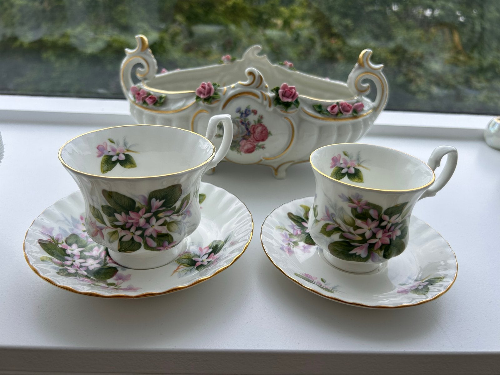Royal Albert Porseleinen Kop en Schotel met Bloemenmotief, Ophalen of Verzenden