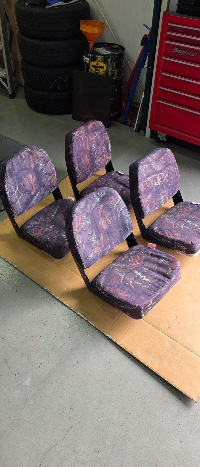 4x Camouflage Bootstoelen Voor Visboot Roofvisboot, Watersport en Boten, Ophalen of Verzenden, Nieuw, Interieur en Kussens