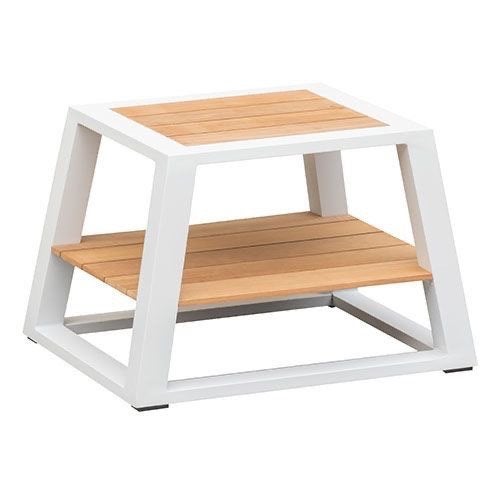 Higold outdoor bijzettafel, Ophalen, Rechthoekig, Teakhout