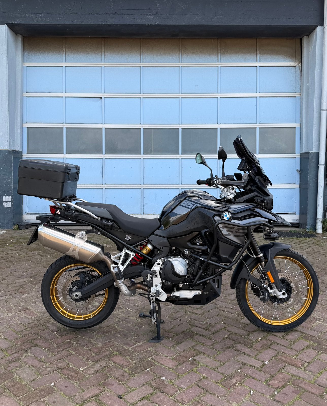 BMW F 850 GS Triple Black (bj 2022) BTW Motor, 853 cc, 2 cilinders, Handvatverwarming, Gebruikt