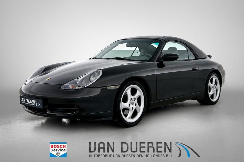 Porsche 911 Cabrio 3.4 Carrera 18", Leder Incl. Hardtop, Gebruikt, Cabriolet, Zwart, Leder