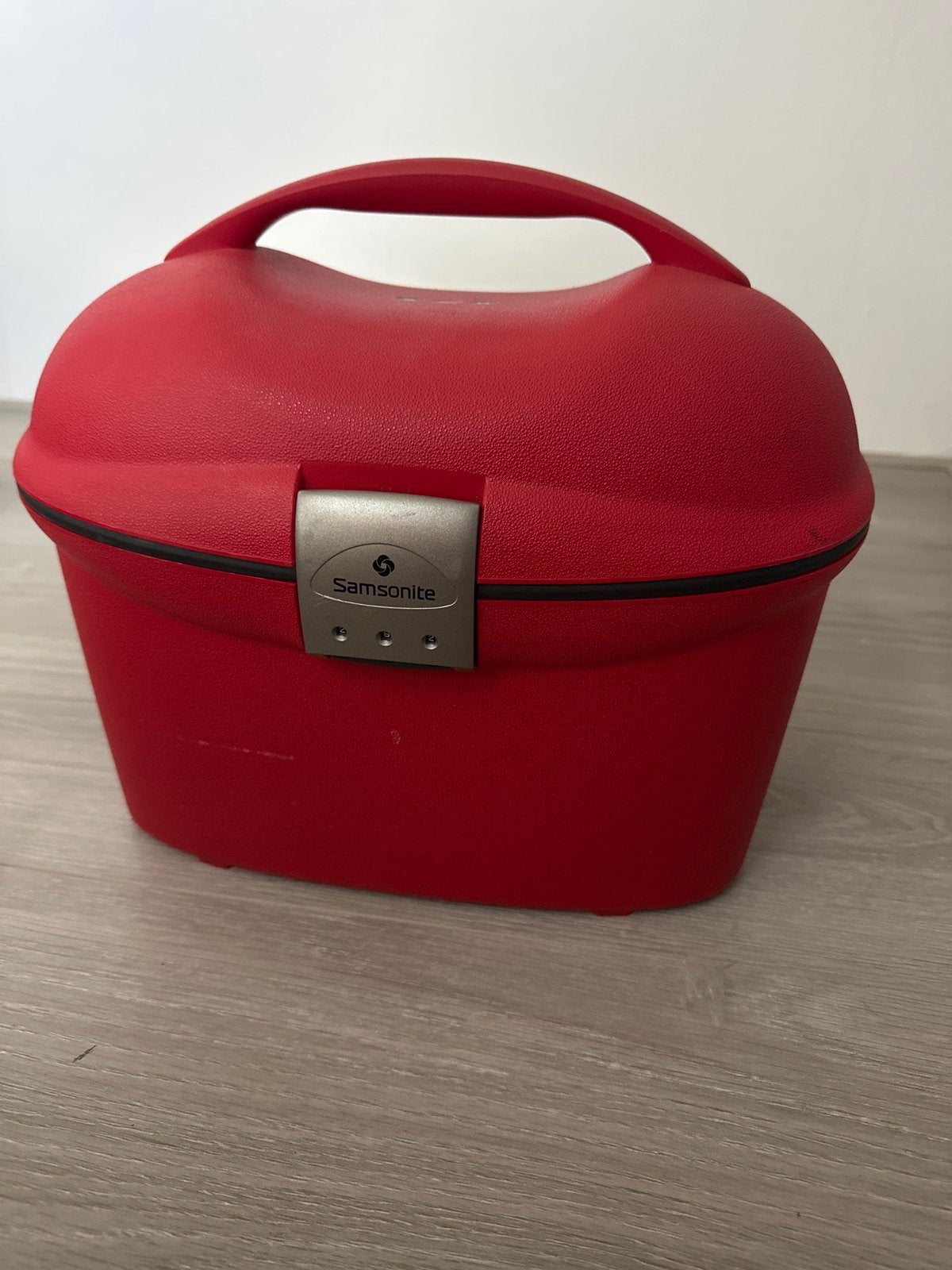 Samsonite Beautycase Rood - Hardcase Toilettas, Gebruikt, Ophalen of Verzenden, Met slot, Hardcase