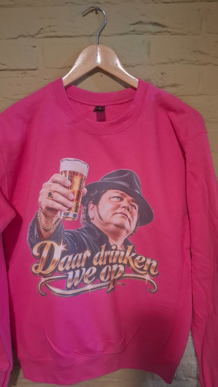 Roze dames trui maat S met André Hazes print, Ophalen of Verzenden, Roze, Maat 36 (S), Gildan