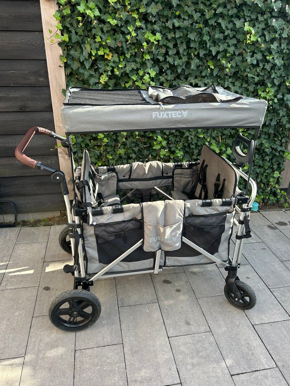 Bolderkar 4 kinderen Fuxtec, Kinderen en Baby's, Ophalen, Zo goed als nieuw, Kinderwagen of Buggy