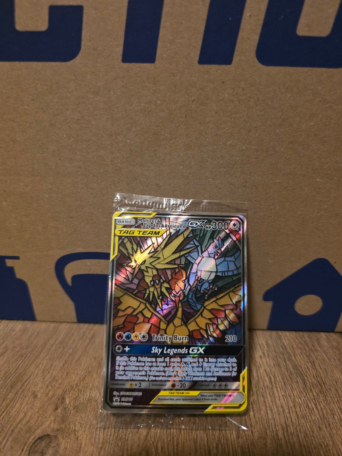 Moltres & Zapdos & Articuno GX SM210 - In Seal, Ophalen of Verzenden, Nieuw, Losse kaart, Foil