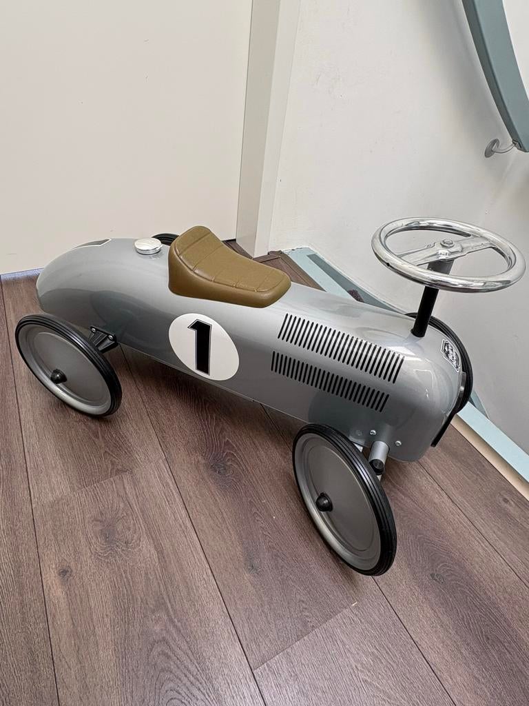 Retro Roller Loopauto - zilver, Kinderen en Baby's, Speelgoed | Speelgoedvoertuigen, Gebruikt, Ophalen