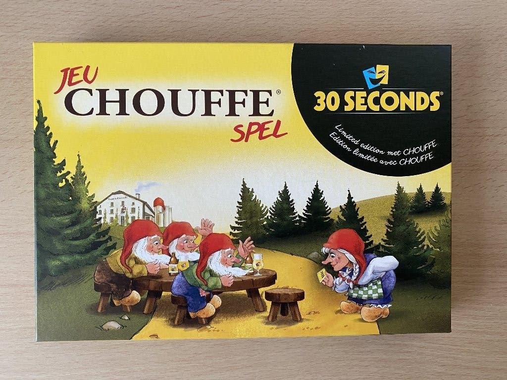 2x La chouffe 30 seconds bordspel, Verzamelen, Ophalen of Verzenden, Zo goed als nieuw, Glas of Glazen, Overige merken