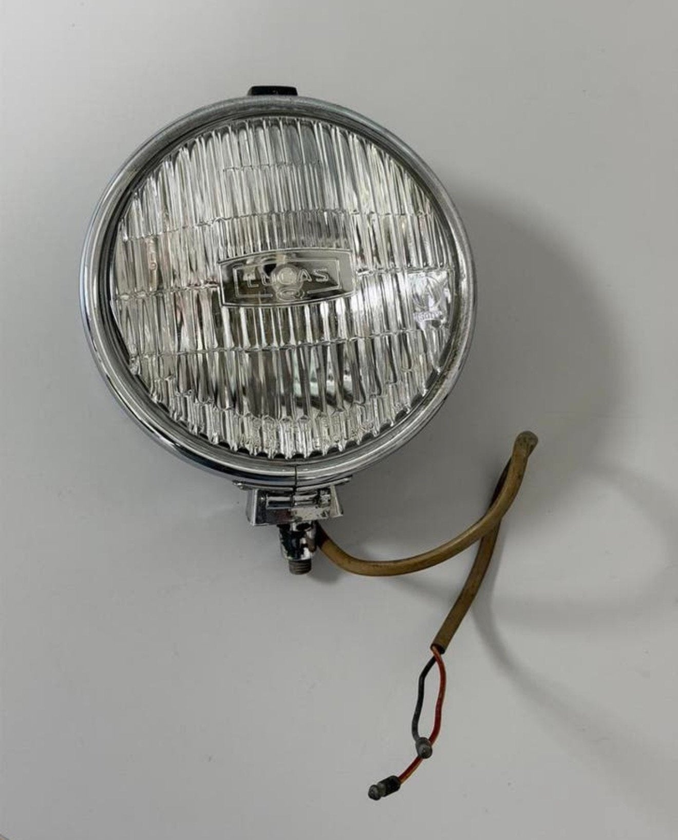 Lucas FT/LR6/9 Chrome Mistlamp Oldtimer Werkend verstraler, Ophalen of Verzenden, H, H, H