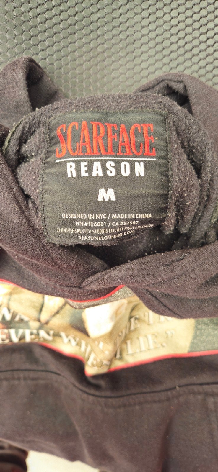 Scarface x Reason hoodie - Gedragen, Kleding | Heren, Ophalen, Gedragen, Scarface x Reason