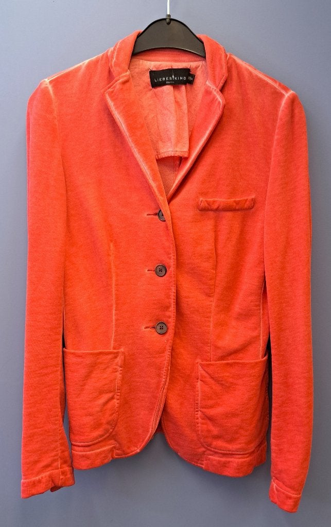 Liebeskind rood 'dyed' blazer sweaterstof mt 36 nr 42048, Kleding | Dames, ., Liebeskind, Ophalen of Verzenden, Zo goed als nieuw