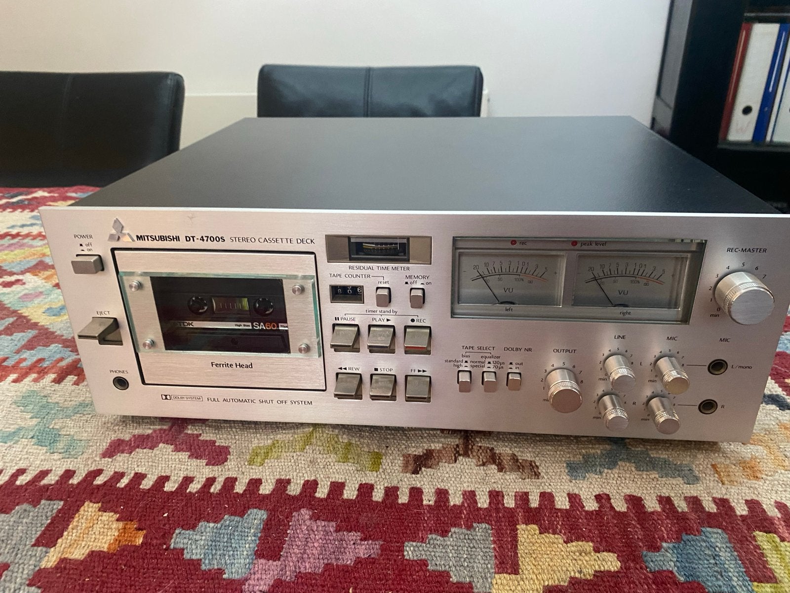 Mitsubishi DT-4700S Stereo Cassette Deck - Vintage Audiophil, Ophalen, Enkel, Overige merken, Tiptoetsen