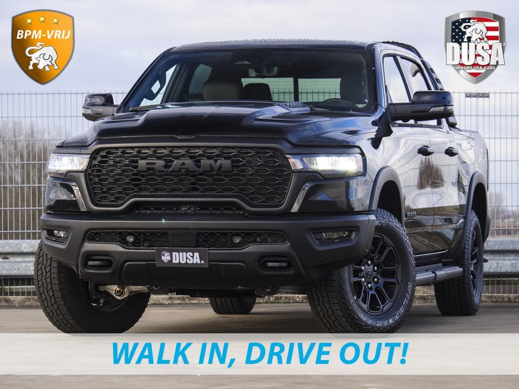 Dodge Ram | 1500 | Rebel | Premium | 4x4 | Crew Cab | 3.0L T, Auto's, Dodge, Automaat, Zwart, Zwart, Leder