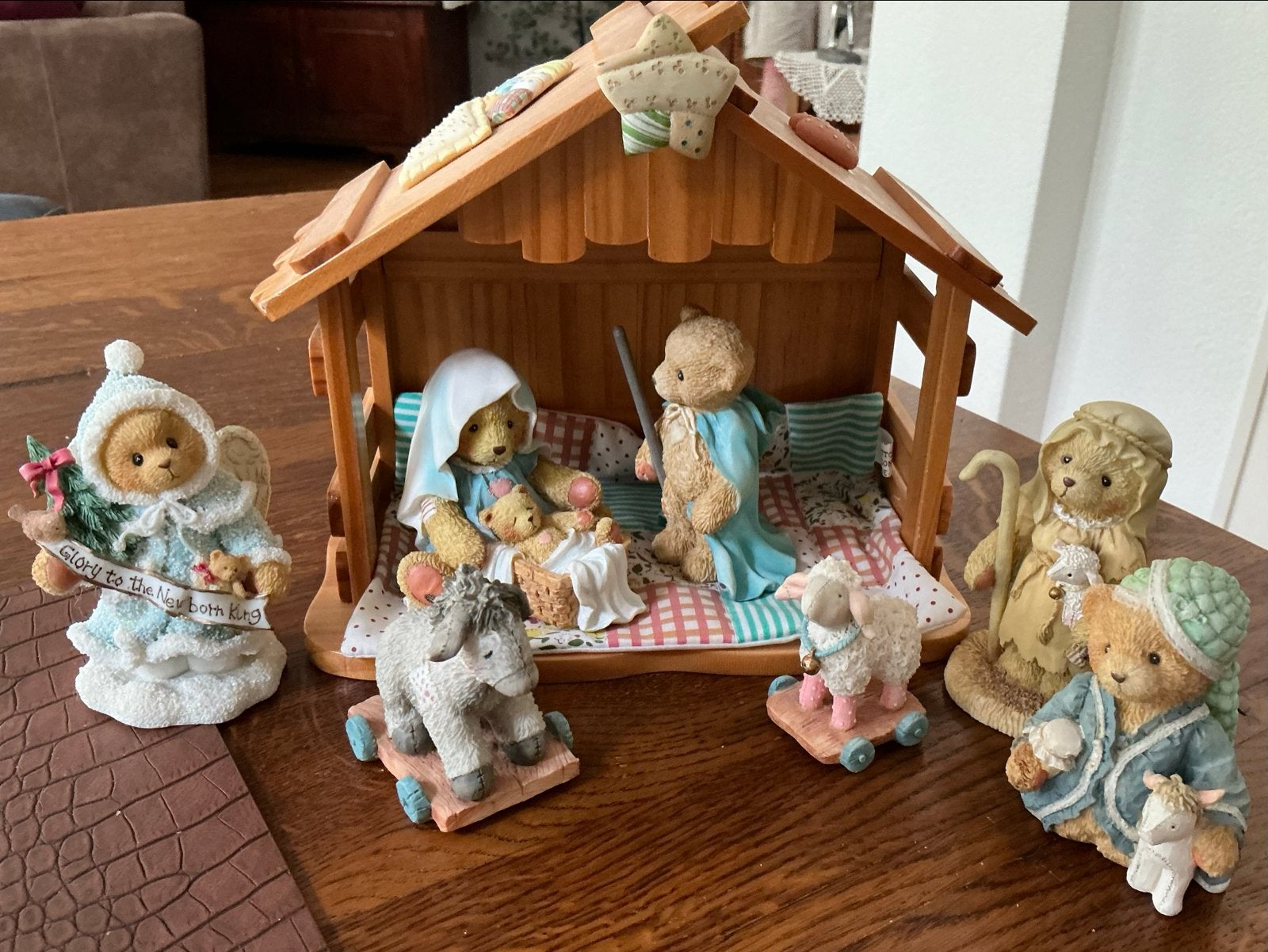 Cherished Teddies Kerststal en Huisjes Collectie, Verzamelen, Beren en Cherished Teddies, Ophalen of Verzenden, Zo goed als nieuw