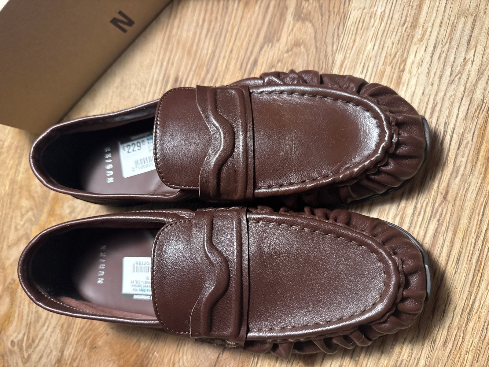 NUBIKK Riley Milo Loafers - Bruin Leer - Maat 41, Ophalen of Verzenden, Nieuw, Bruin