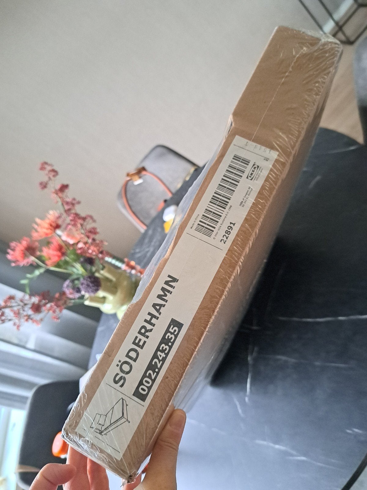 IKEA Söderhamn Hoes voor chaise longue donkergrijs, Ophalen, Nieuw, Eenpersoons
