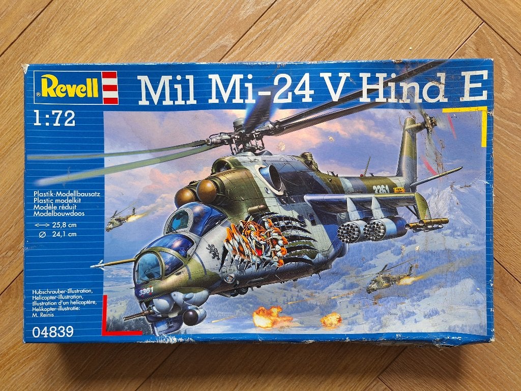 1:72 1/72 Revell Mil Mi-24 V Hind E, 1:72 tot 1:144, Ophalen of Verzenden, Zo goed als nieuw, Revell