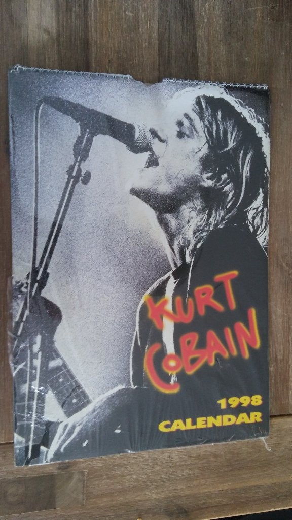 Kurt Cobain Nirvana 1998 artiest vintage muziek kalender, Ophalen of Verzenden, Zo goed als nieuw, Overige typen