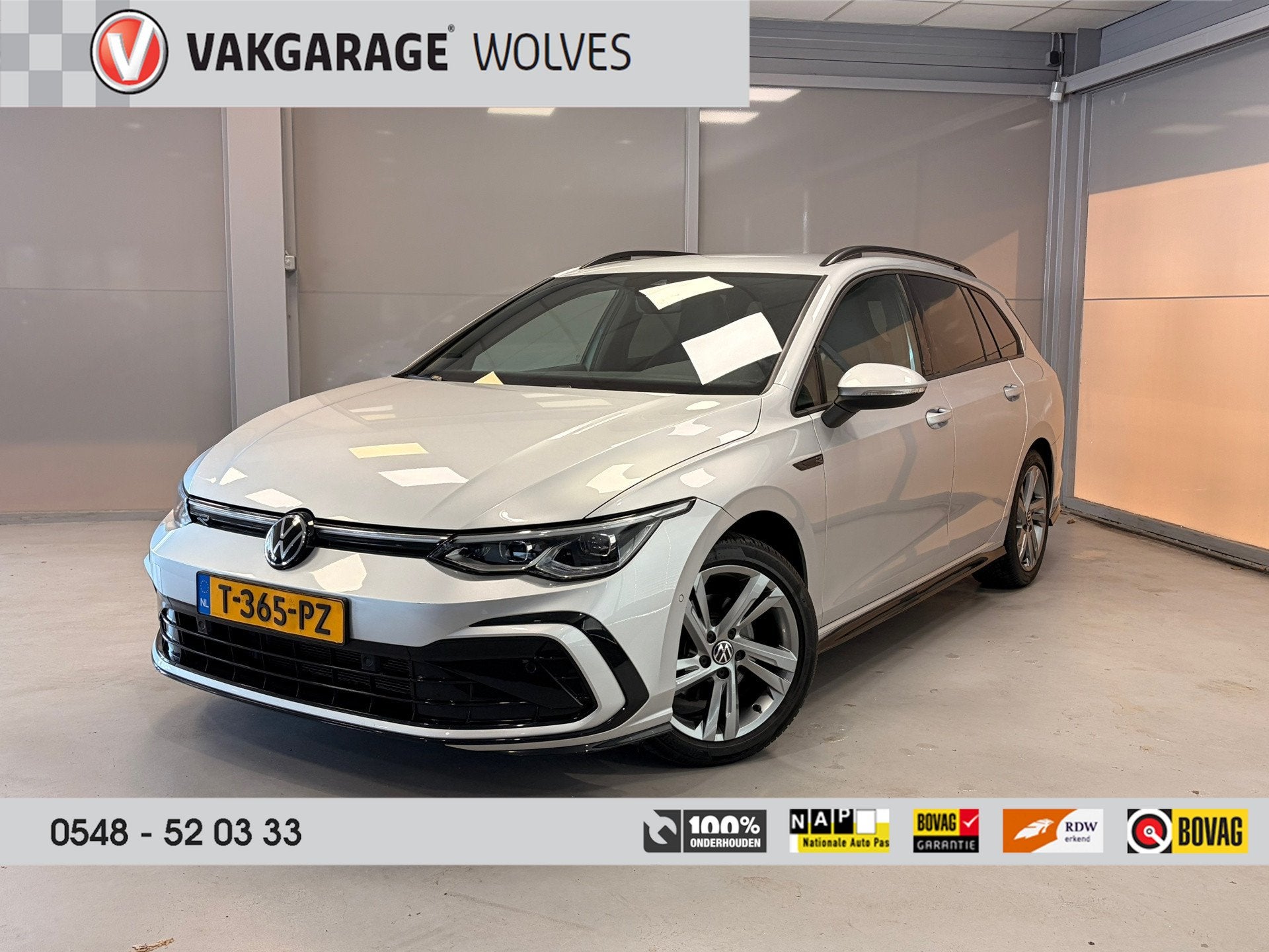 Volkswagen Golf Variant 1.5 eTSI R-Line Business | LED | CAR, Auto's, Dealer onderhouden, 4 cilinders, 150 pk, Origineel Nederlands