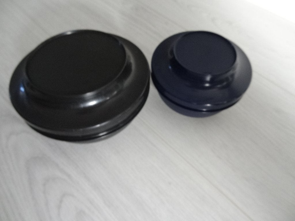 2x Tupperware bakje met deksel in donkerblauw, Ophalen of Verzenden, Zo goed als nieuw, Blauw, Bak of Kom