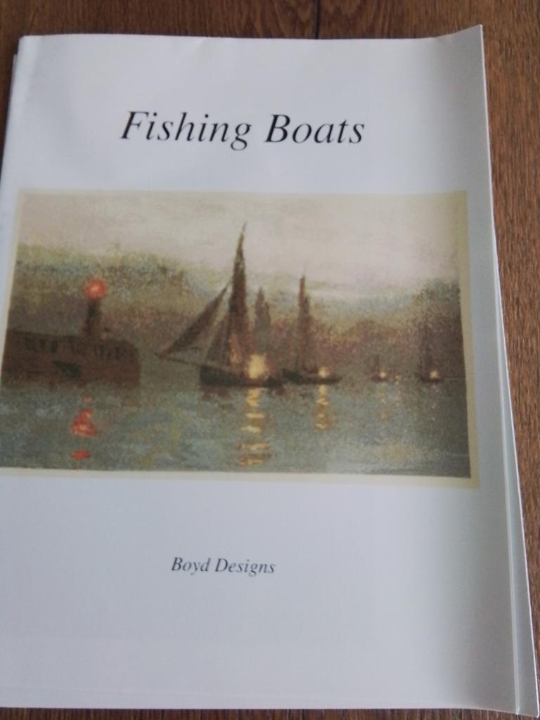Borduurpatroon boyd designs,  fishing boats, Ophalen of Verzenden, Zo goed als nieuw, Handborduren, Patroon