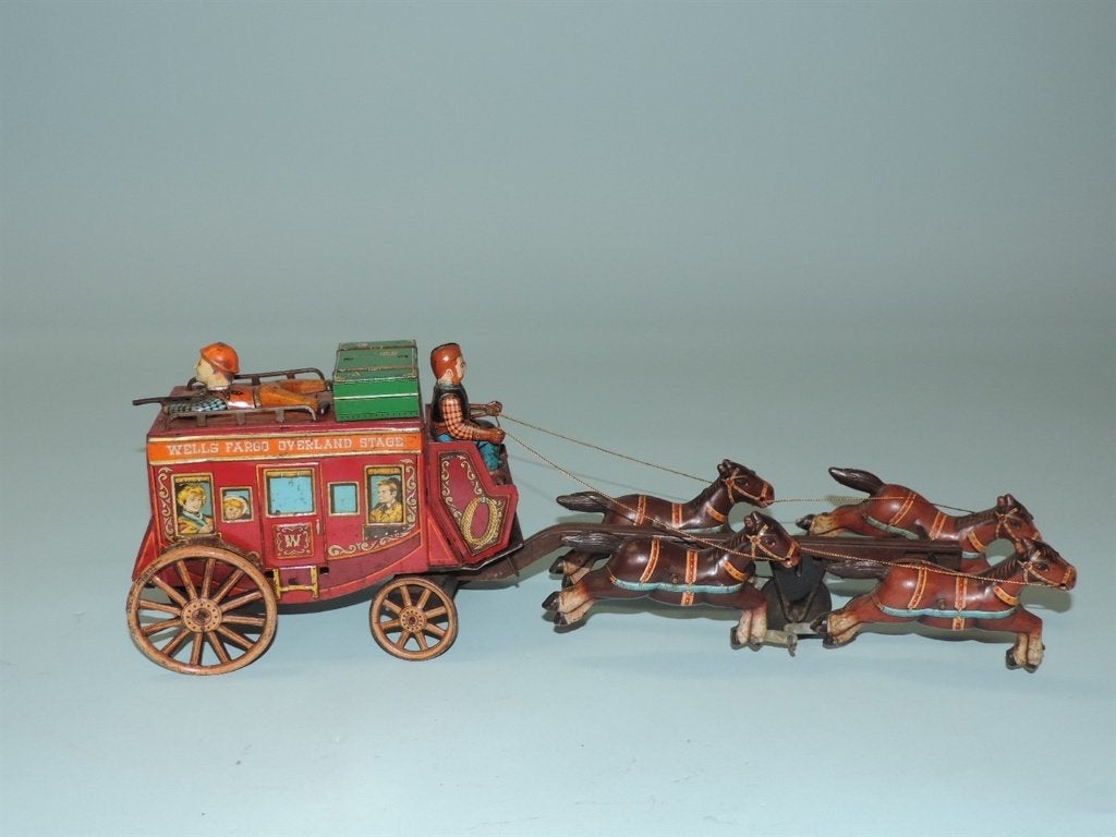 Alps Japan blikken Koets Wells Fargo Overland Stage 47 cm., Ophalen of Verzenden