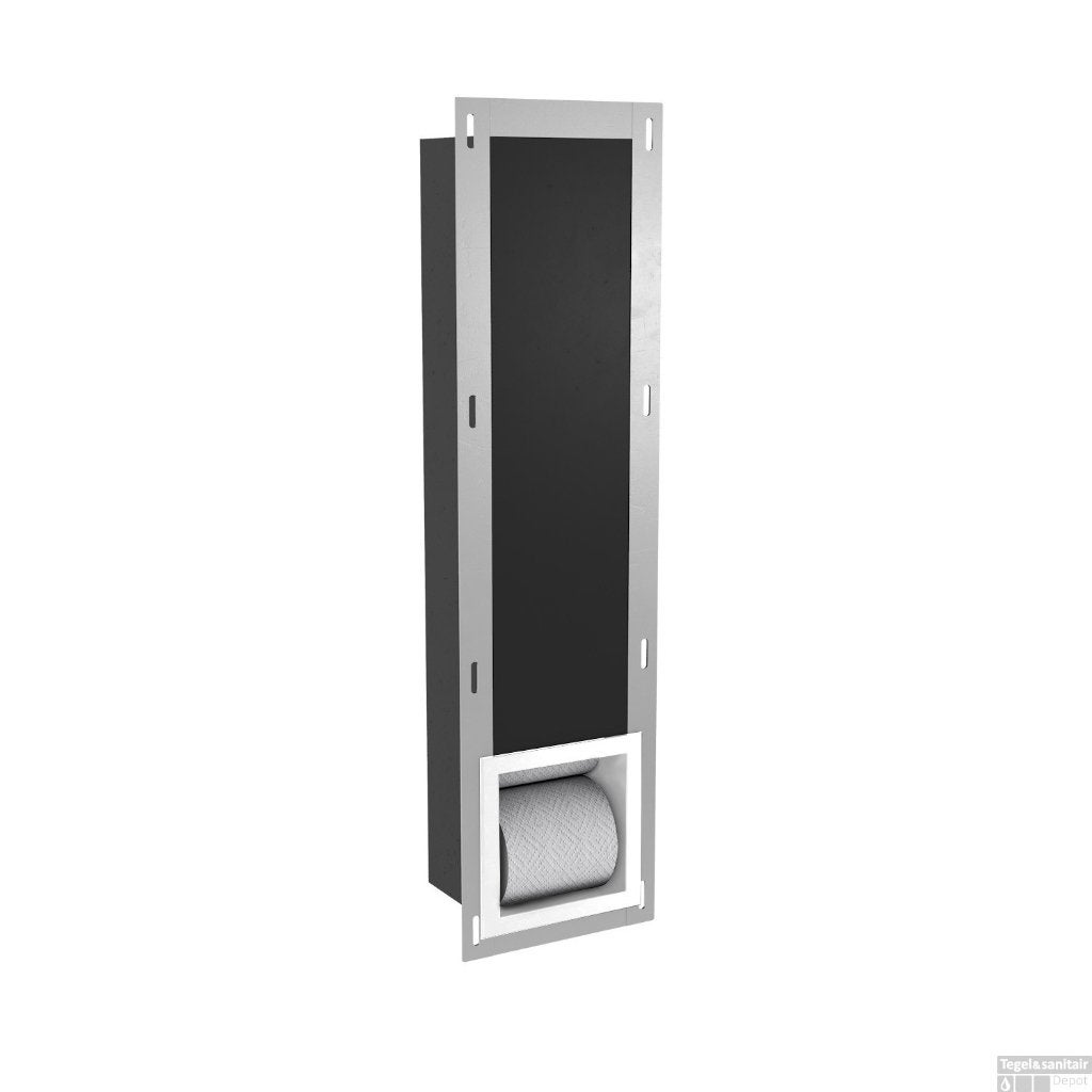 Nieuwe inbouw toiletrolhouder - Witte omlijsting, Ophalen of Verzenden, Nieuw, Toilet