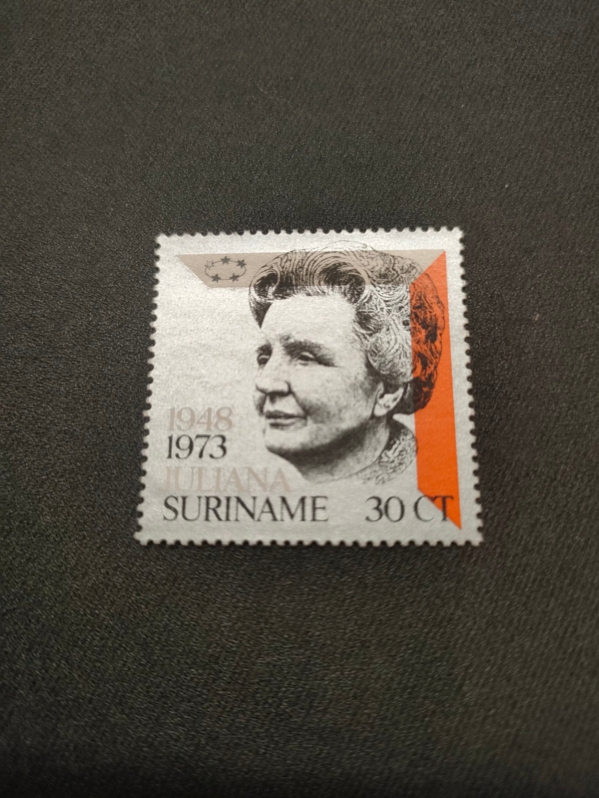 Postzegel Juliana Suriname 1948-1973 - 30 CT, Ophalen of Verzenden, Postfris