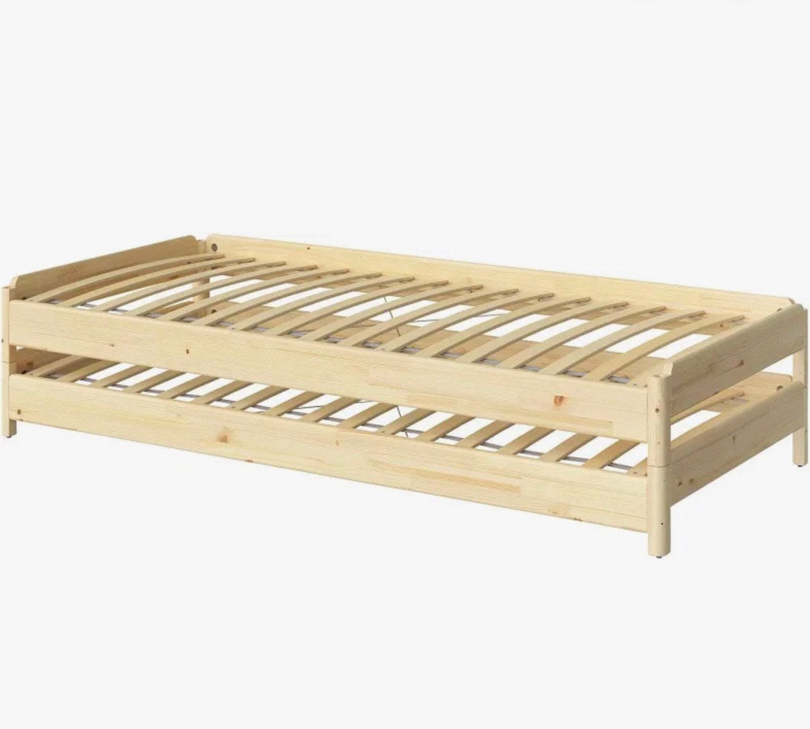 Ikea stapel bed incl. 2 matrassen, Ophalen, Gebruikt, Eenpersoons, 90 cm