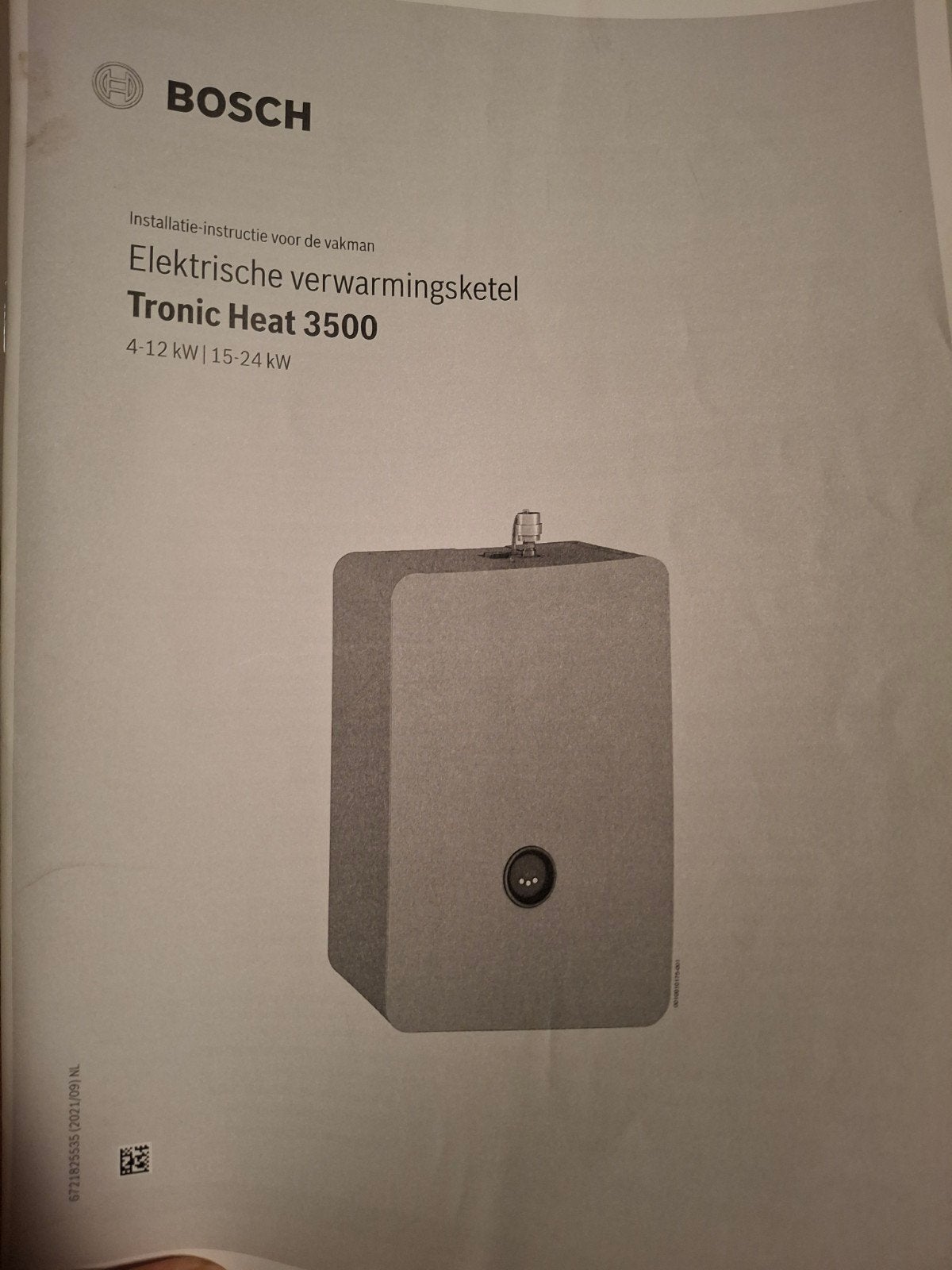 Bosch Tronic Heat 3500 Elektrische CV-ketel 4-12 kW, Ophalen of Verzenden