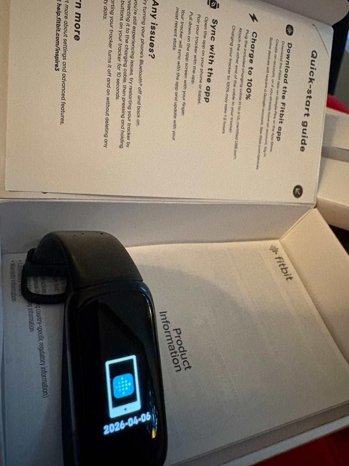 Fitbit Inspire 3 bijna nieuw met 2 bandjes, Ophalen of Verzenden, Zo goed als nieuw, Zwart, Android