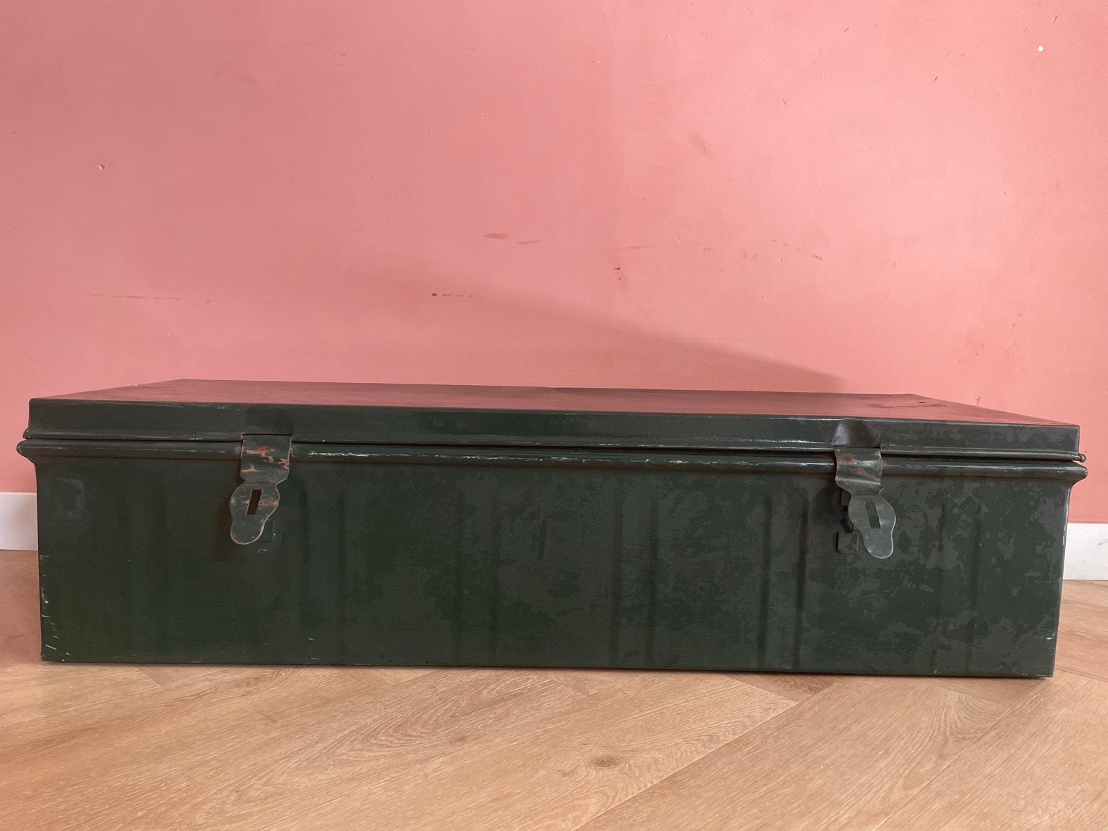 Vintage Opbergkist - 110x29x40 cm - Veel Opbergruimte, Ophalen, Gebruikt, Minder dan 50 cm, 100 tot 125 cm