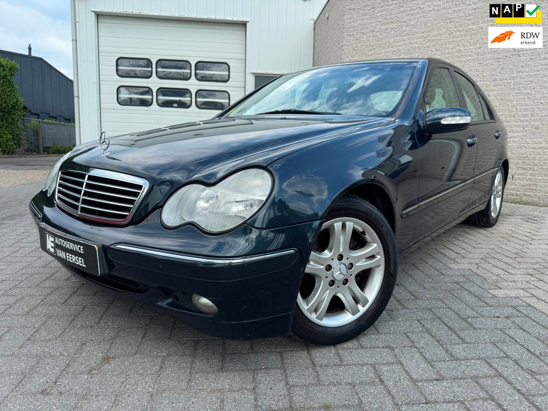 Mercedes-Benz C-klasse 200 K. Elegance, Auto's, Gebruikt, Beige, 4 cilinders, 1796 cc