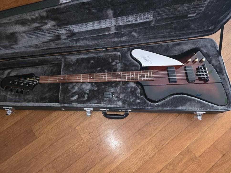 Prachtige Epiphone Firebird bas keurige staat met koffer!!, Muziek en Instrumenten, Ophalen, Zo goed als nieuw
