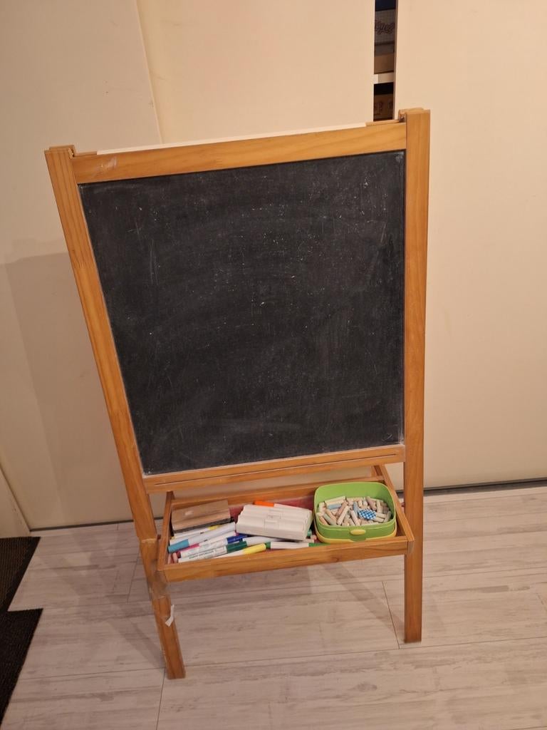 Tekenbord, krijtkant, whiteboard en om te verven., Ophalen, Gebruikt