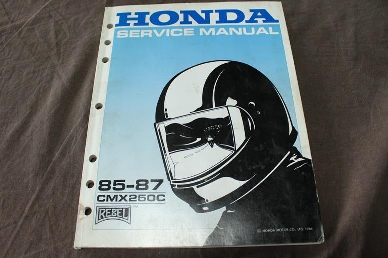 Honda CMX250 C Rebel 1985-1987 motorcycle service manual CMX, Motoren, Handleidingen en Instructieboekjes, Ophalen of Verzenden