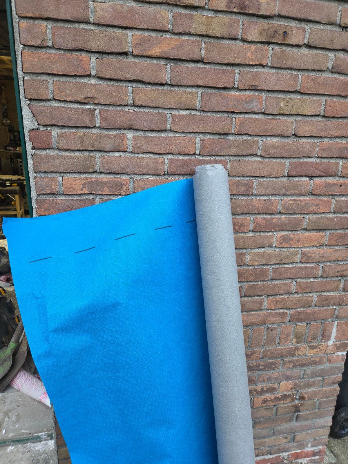 dampopen folie restant, Doe-het-zelf en Verbouw, Ophalen, Overige materialen, Blauw, Overige typen