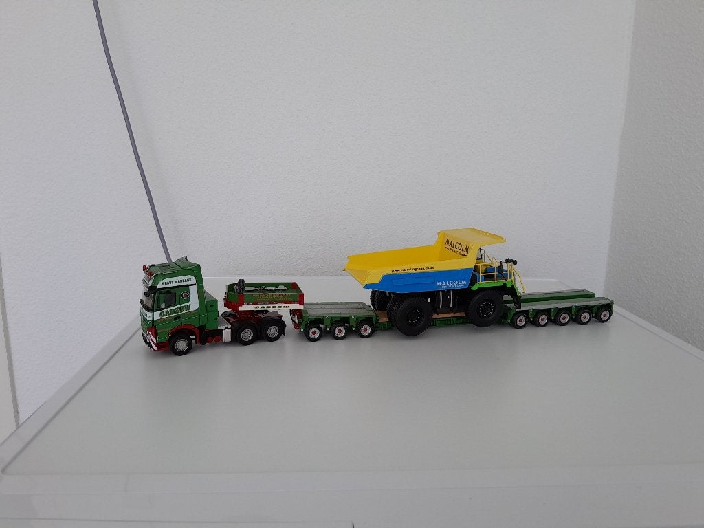 Mercedes Mega space Cadzow met dieplader en dumptruck ., Verzenden, Nieuw, Bus of Vrachtwagen, Overige merken