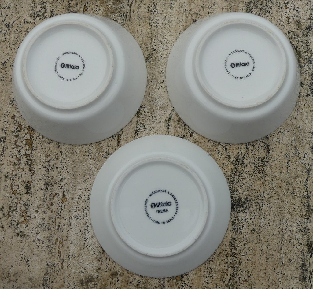 Geel en Wit Iittala Teema servies en Arabia servies, Arabia, Nieuw, Ophalen of Verzenden, Bord(en)