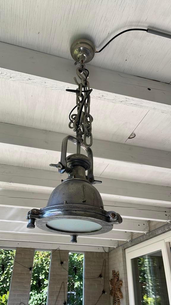Scheepslamp metaal, Gebruikt, Ophalen of Verzenden, Landelijk, Metaal