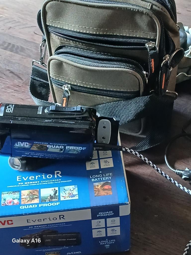 JVC Everio R Camcorder met accessoires en tasje, Ophalen of Verzenden