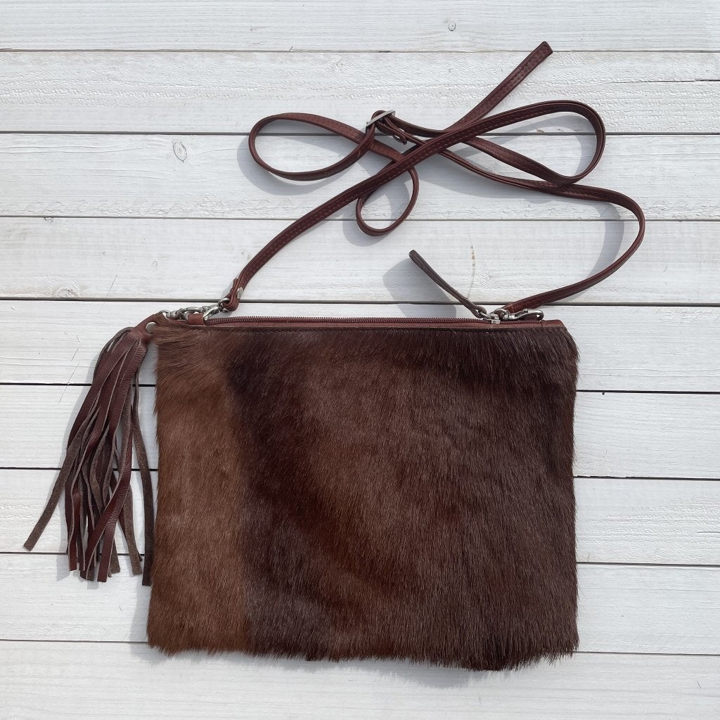 Tas Gemma springbok bruin 29x23cm #G-7 | Lederstore, Bruin, Nieuw, Handtas, Grotestraat 32, 5836 AG, Sambeek, The Netherlands