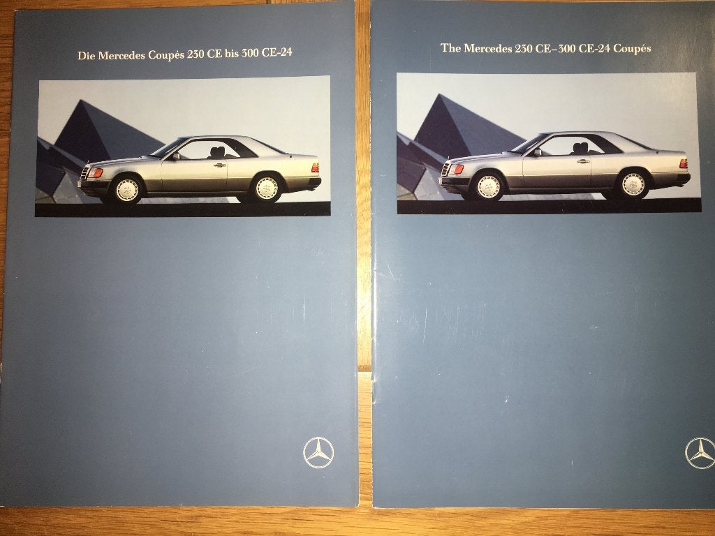 7x Mercedes 200 280 300 T verlengd Coupé brochures folders, Ophalen of Verzenden, Zo goed als nieuw, Mercedes