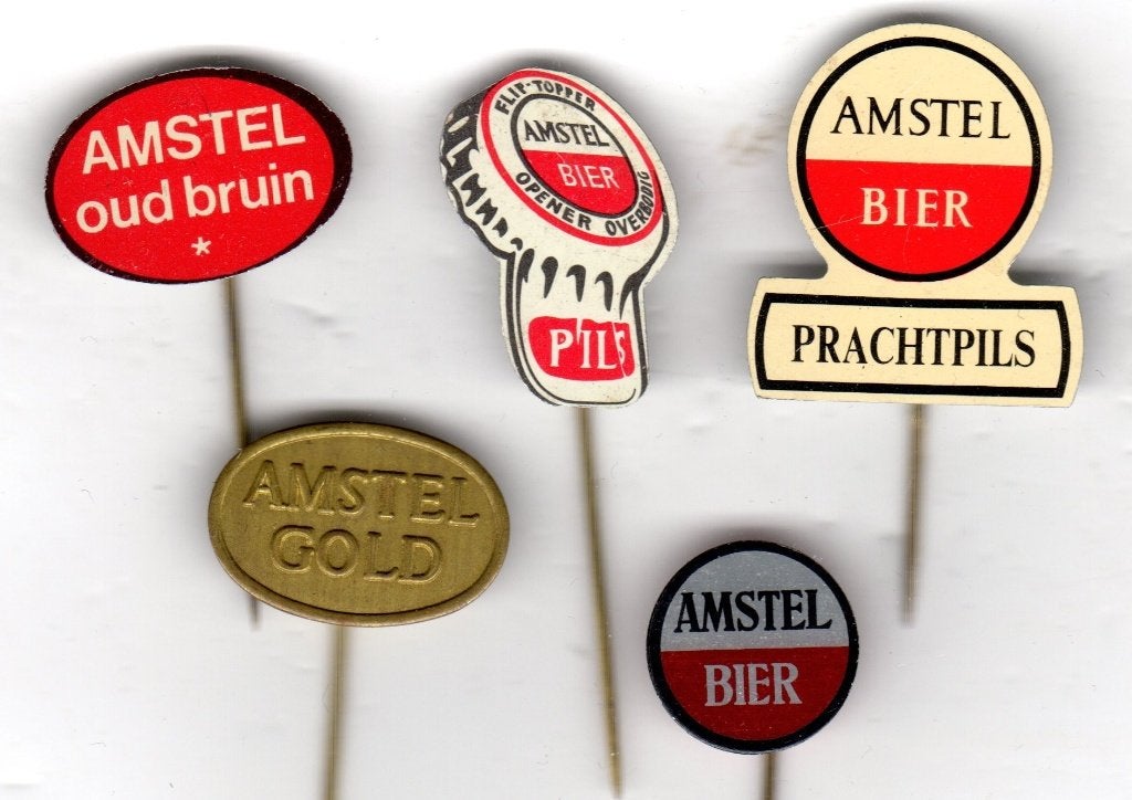 5 speldjes AMSTEL BIER (A1), Verzamelen, Ophalen of Verzenden, Zo goed als nieuw, Overige onderwerpen