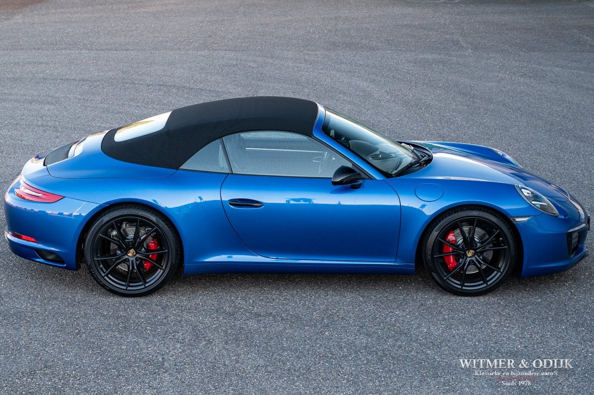 Porsche 911 Cabrio 3.0 Carrera S sportuitlaat, sportstoelen, Auto's, Dealer onderhouden, Gebruikt, Zwart, Cabriolet