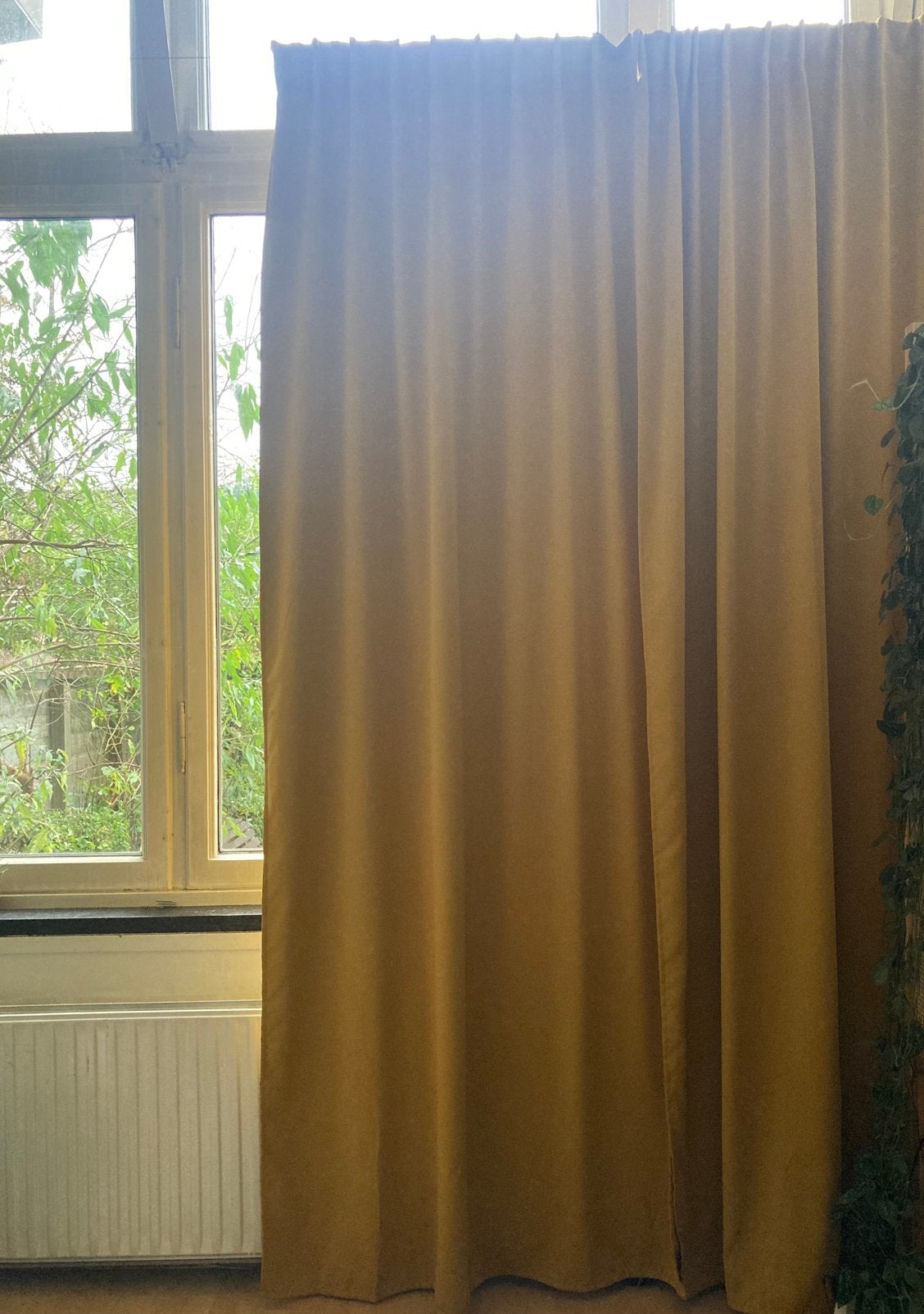 Twee Okergele Majgull gordijnen IKEA, Ophalen of Verzenden, Zo goed als nieuw, 15 m² of meer, Zeil
