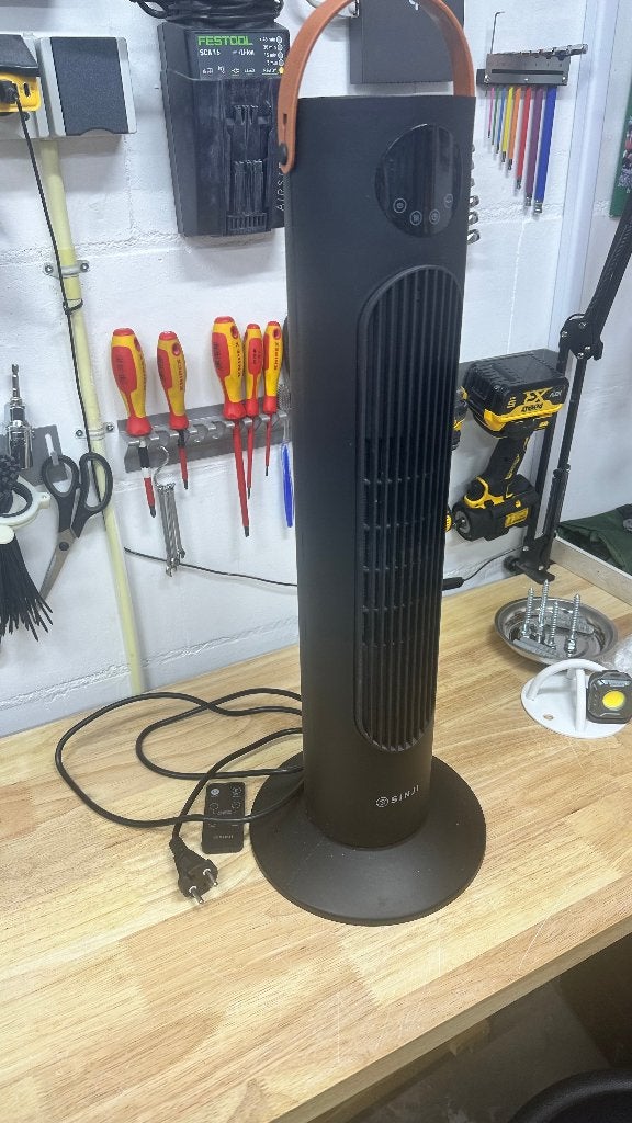 Sinji Tower Heater 2000W met afstandsbediening, 30 tot 80 cm, Gebruikt, Overige typen, Minder dan 60 cm
