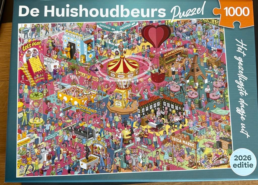 Huishoudbeurs Puzzel 1000 Stukjes - Editie 2026, Ophalen of Verzenden, 500 t/m 1500 stukjes, Zo goed als nieuw, Legpuzzel