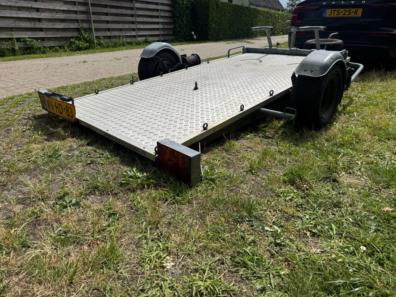 Van Vossen dubbele Airtaler zakbare motoraanhanger, Auto diversen, Ophalen, Gebruikt
